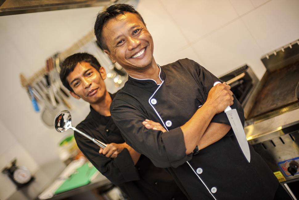 Gili Teak kitchen staff